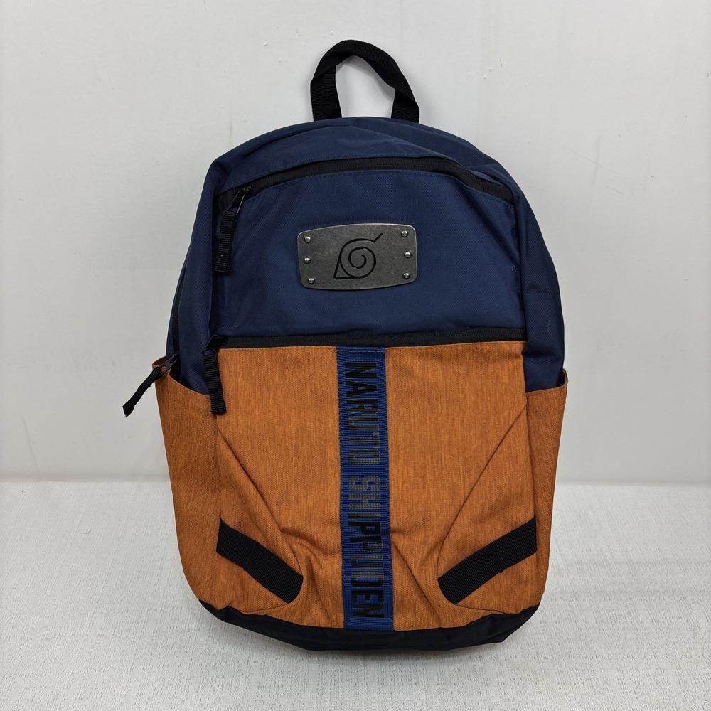 Bioworld‎ Naruto Shippuden Collection Backpack Blue And Orange Bookbag